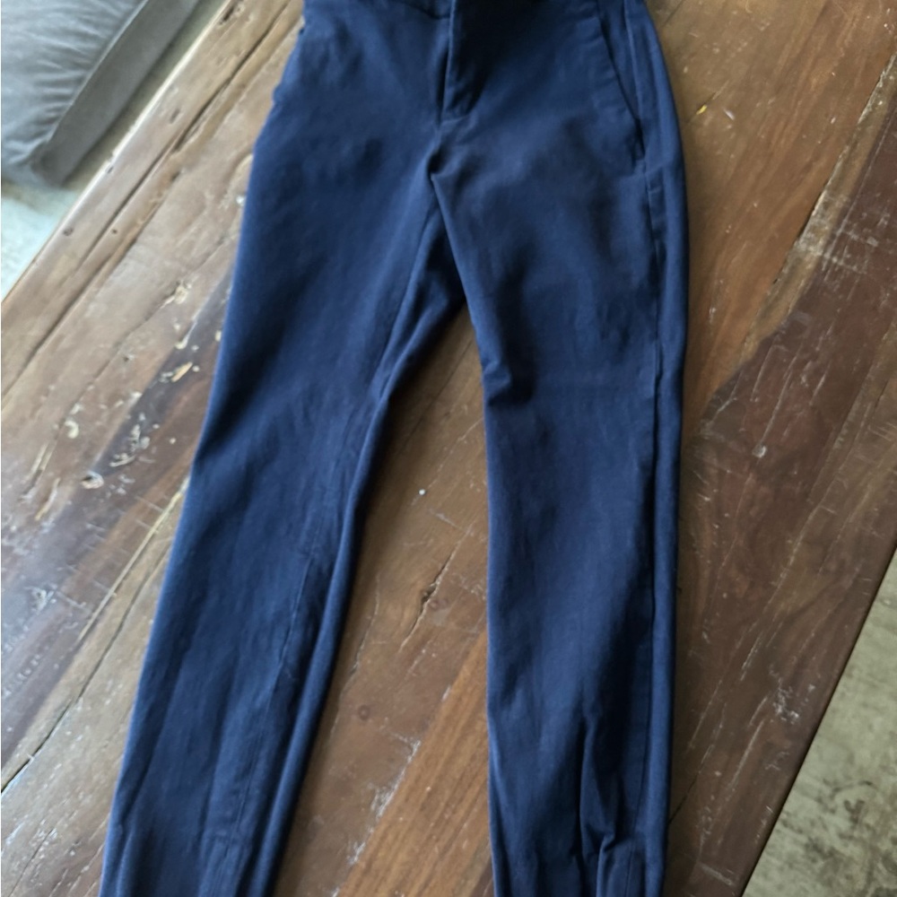 Navy High Waisted Business Pants